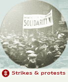 Strikes & protests - Image: Manchester marchers during the General Strike, 1926