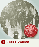 Trade Unions - Image: Meeting in Piccadilly, Manchester during the General Strike, 1926
