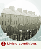 Living conditions - Image: Row of terraced houses in Ancoats, Manchester