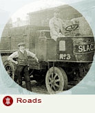 Roads - Image: Slack & Brownlow steam lorry, c1912