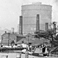 Image: Canalscape showing gasometer